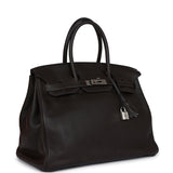 Hermes Birkin 35 Cafe Clemence Palladium Hardware