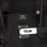 Hermes Birkin 35 Cafe Clemence Palladium Hardware