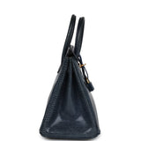 Hermes Birkin 25 Bleu De Malte Varanus Niloticus Lizard Gold Hardware