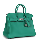 Hermes Birkin 25 Vert Vertigo Verso Swift Palladium Hardware