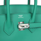 Hermes Birkin 25 Vert Vertigo Verso Swift Palladium Hardware