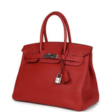 Hermes Birkin 30 Vermillon Togo Palladium Hardware