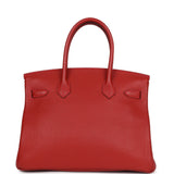 Hermes Birkin 30 Vermillon Togo Palladium Hardware