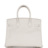 Hermes Birkin 30 Gris Pale Epsom Gold Hardware