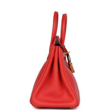 Hermes Birkin 25 Rouge Tomate Swift Gold Hardware