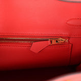 Hermes Birkin 25 Rouge Tomate Swift Gold Hardware