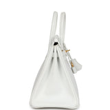 Hermes Birkin 25 White Epsom Gold Hardware