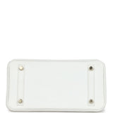 Hermes Birkin 25 White Epsom Gold Hardware