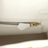 Hermes Birkin 25 White Epsom Gold Hardware