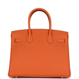 Hermes Birkin 30 Orange Togo Gold Hardware