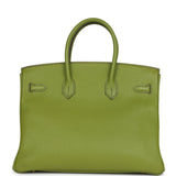 Hermes Birkin 35 Vert Anis Verso Togo Gold Hardware