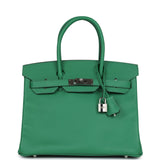 Hermes Birkin 30 Cactus Epsom Palladium Hardware