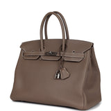Hermes Birkin 35 Etoupe Togo Palladium Hardware
