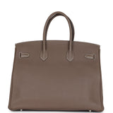 Hermes Birkin 35 Etoupe Togo Palladium Hardware