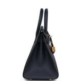 Hermes Birkin Sellier 25 Bleu Indigo Epsom Gold Hardware