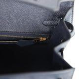 Hermes Birkin Sellier 25 Bleu Indigo Epsom Gold Hardware