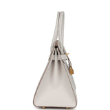 Hermes Birkin Sellier 30 Gris Pale Epsom Gold Hardware