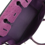 Hermes Birkin 30 Violet Ostrich Palladium Hardware