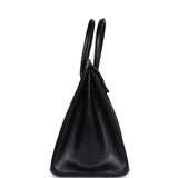 Hermes Birkin 35 Black Box Gold Hardware