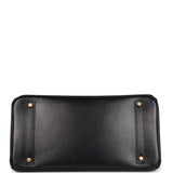 Hermes Birkin 35 Black Box Gold Hardware