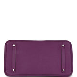 Birkin 35 Anemone Togo Palladium Hardware
