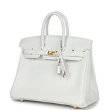 Hermes Birkin 25 New White Swift Gold Hardware