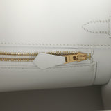 Hermes Birkin 25 New White Swift Gold Hardware