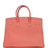 Hermes Birkin 35 Crevette Clemence Palladium Hardware