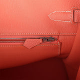 Hermes Birkin 35 Crevette Clemence Palladium Hardware