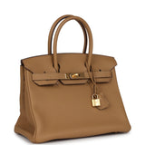 Hermes Birkin 30 Biscuit Togo Gold Hardware