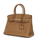 Hermes Birkin 30 Biscuit Togo Gold Hardware