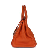 Hermes Birkin 35 Orange Togo Palladium Hardware