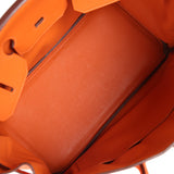 Hermes Birkin 35 Orange Togo Palladium Hardware