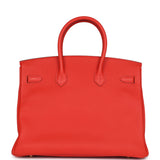 Hermes Birkin 35 Capucine Togo Gold Hardware
