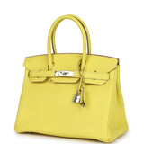 Hermes Birkin 30 Lime Clemence Palladium Hardware