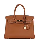 Hermes Birkin 30 Gold Epsom Gold Hardware