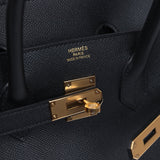 Hermes Birkin 35 Black Epsom Gold Hardware