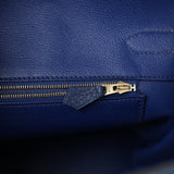 Hermes Birkin 35 Bleu Saphir Clemence Gold Hardware