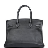 Hermes Birkin 30 Black Novillo Gold Hardware