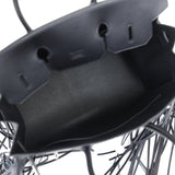 Hermes Birkin 35 Anate Black Evergrain Palladium Hardware
