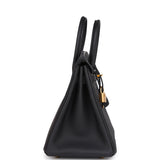 Hermes Birkin 25 Black Togo Gold Hardware