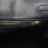 Hermes Birkin 35 Black Togo Gold Hardware