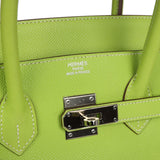 Hermes Birkin 35 Kiwi Candy Epsom Palladium Hardware