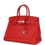 Hermes Birkin 35 Geranium Togo Palladium Hardware