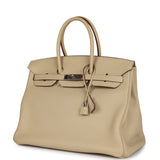 Hermes Birkin 35 Parchemin Togo Palladium Hardware