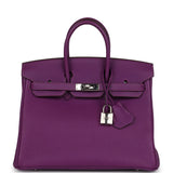 Hermes Special Order (HSS) Birkin 25 Anemone Togo Palladium Hardware