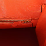 Hermes Birkin 35 Feu Matte Alligator Gold Hardware