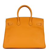 Hermes Birkin 35 Jaune D'Or Epsom Gold Hardware