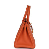Hermes Birkin 30 Orange Togo Gold Hardware