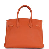 Hermes Birkin 30 Orange Togo Gold Hardware